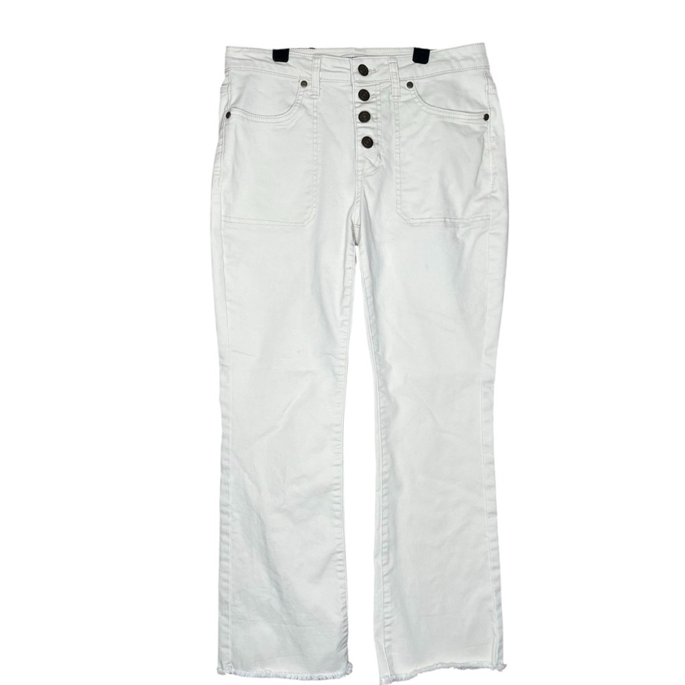 Frye Button Fly Cropped Jeans